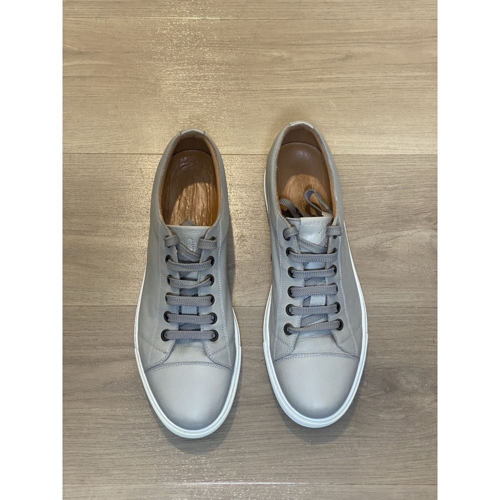 MARC JACOBS Men's Leather Sneakers Shoes Gray Size US 10 / EU 44 - MADE IN ITALY